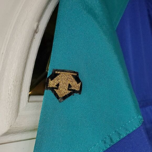 Vintage Descente Ski Suit In Retro Blue And Green - Picture 3 of 16